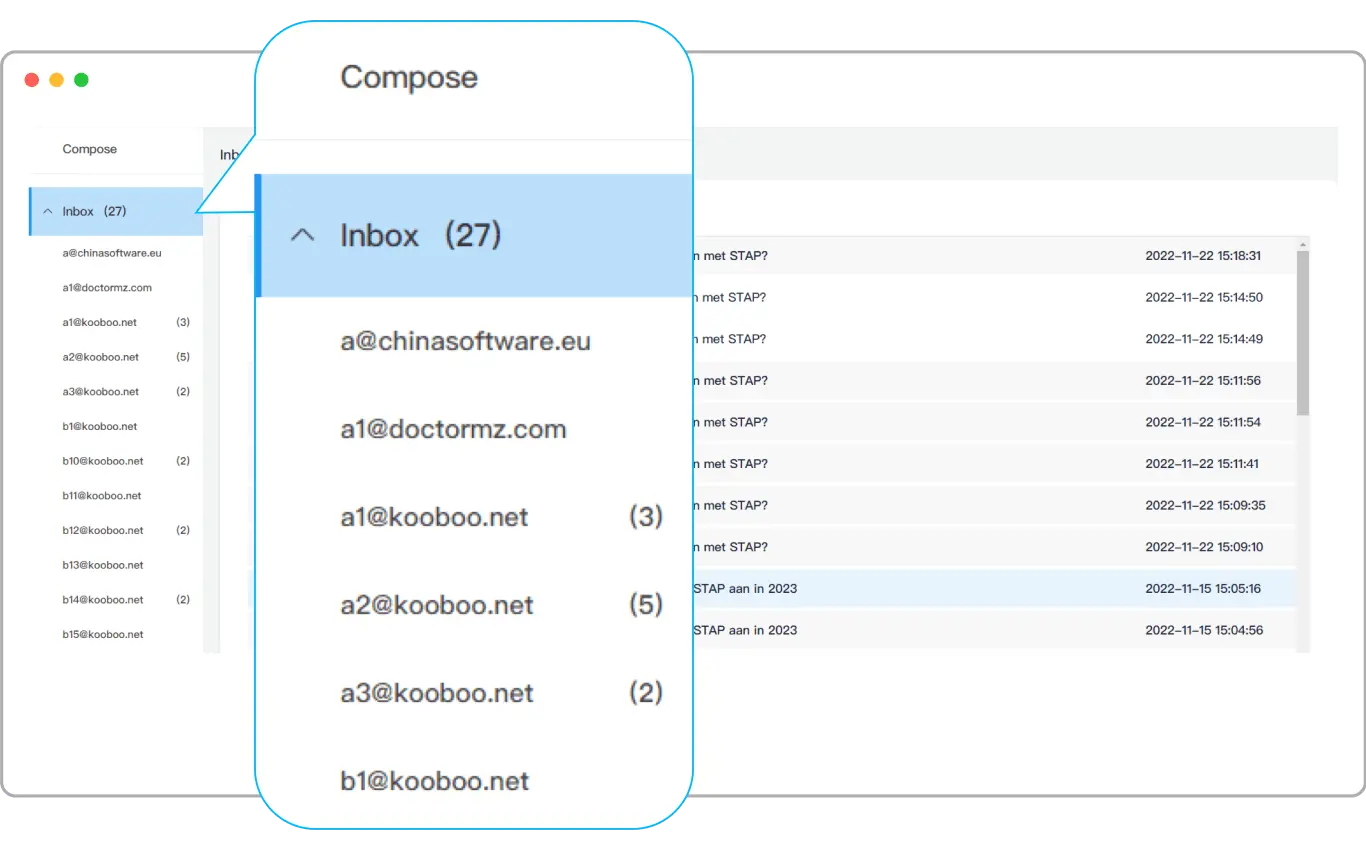 Multiple domains & addresses